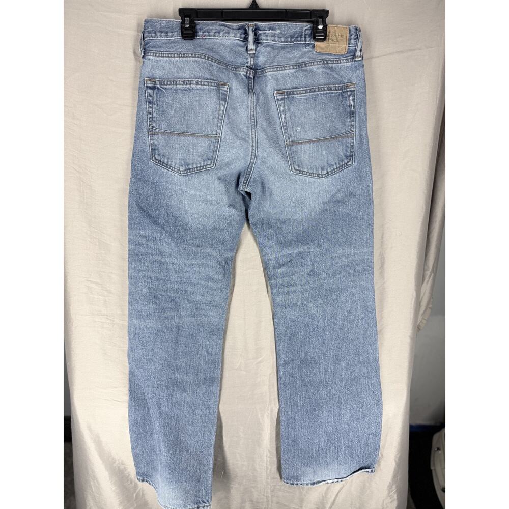 Abercrombie Fitch Jeans Men’s 34x32 Low Rise Slim Straight Distressed - Picture 7 of 12